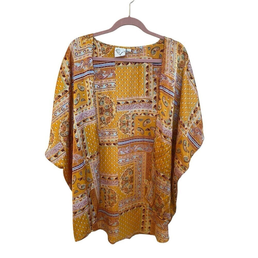 Janetchung Yellow Short Duster Spring/Summer Sz.L